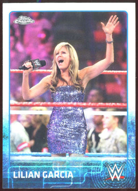 2015 Topps Chrome WWE Refractor Lilian Garcia 