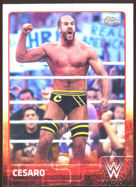 2015 Topps Chrome WWE Refractor Cesaro 