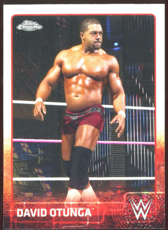 2015 Topps Chrome WWE Refractor David Otunga 