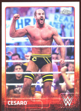 2015 Topps Chrome WWE Refractor Cesaro 