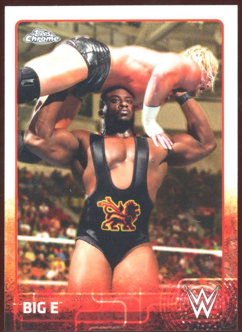 Load image into Gallery viewer, 2015 Topps Chrome WWE Refractor Big E #6 Image 1
