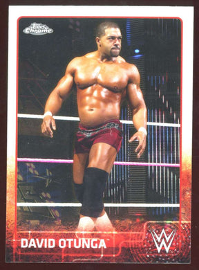 2015 Topps Chrome WWE Refractor David Otunga 