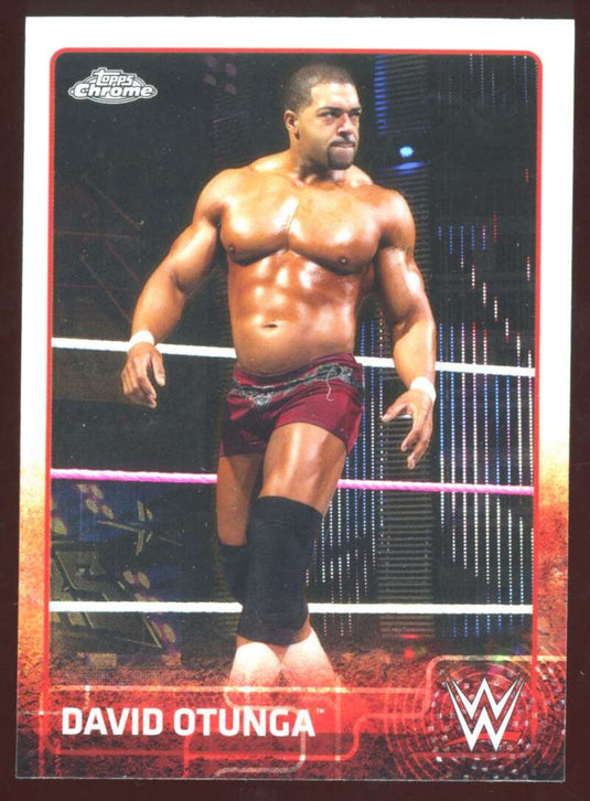 2015 Topps Chrome WWE Refractor David Otunga