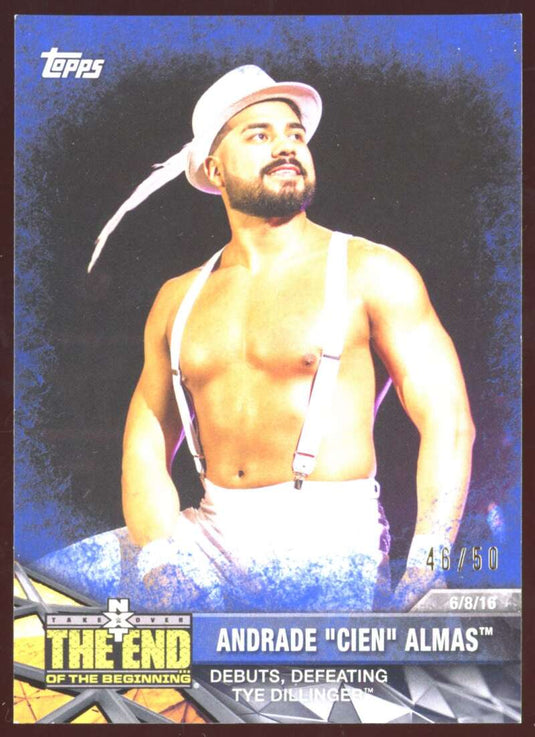 2017 Topps NXT WWE Matches and Moments Blue Andrade "Cien" Almas