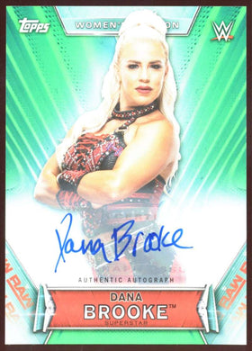 2019 Topps WWE Womans Division Green Autograph Dana Brooke 