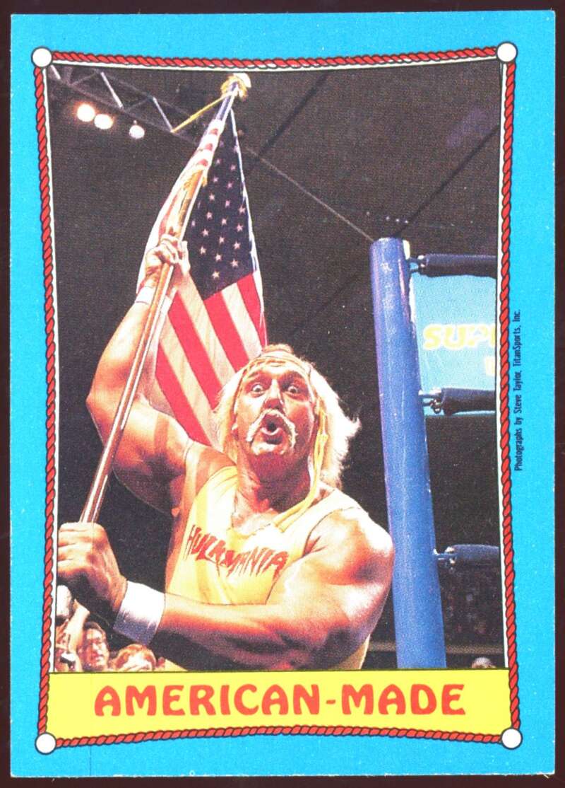 Load image into Gallery viewer, 1987 Topps WWF American Made Hiulk Hogan #35 Set Break Image 1
