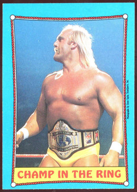 1987 Topps WWF Champ In The Ring Hiulk Hogan 