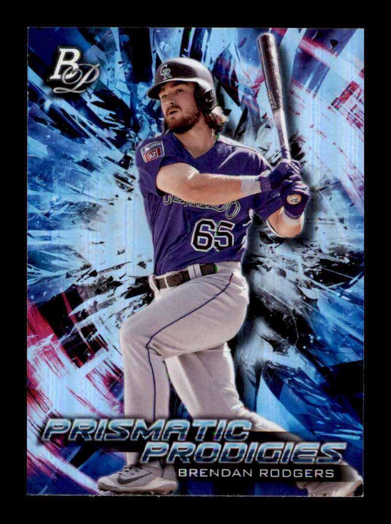 Load image into Gallery viewer, 2018 Bowman Platinum Prismatic Prodigies Brendan Rodgers #PPP-21 Rookie RC Image 1
