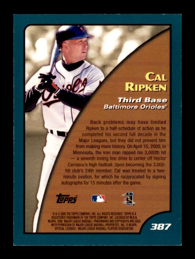 Load image into Gallery viewer, 2001 Topps Cal Ripken #387 Image 2
