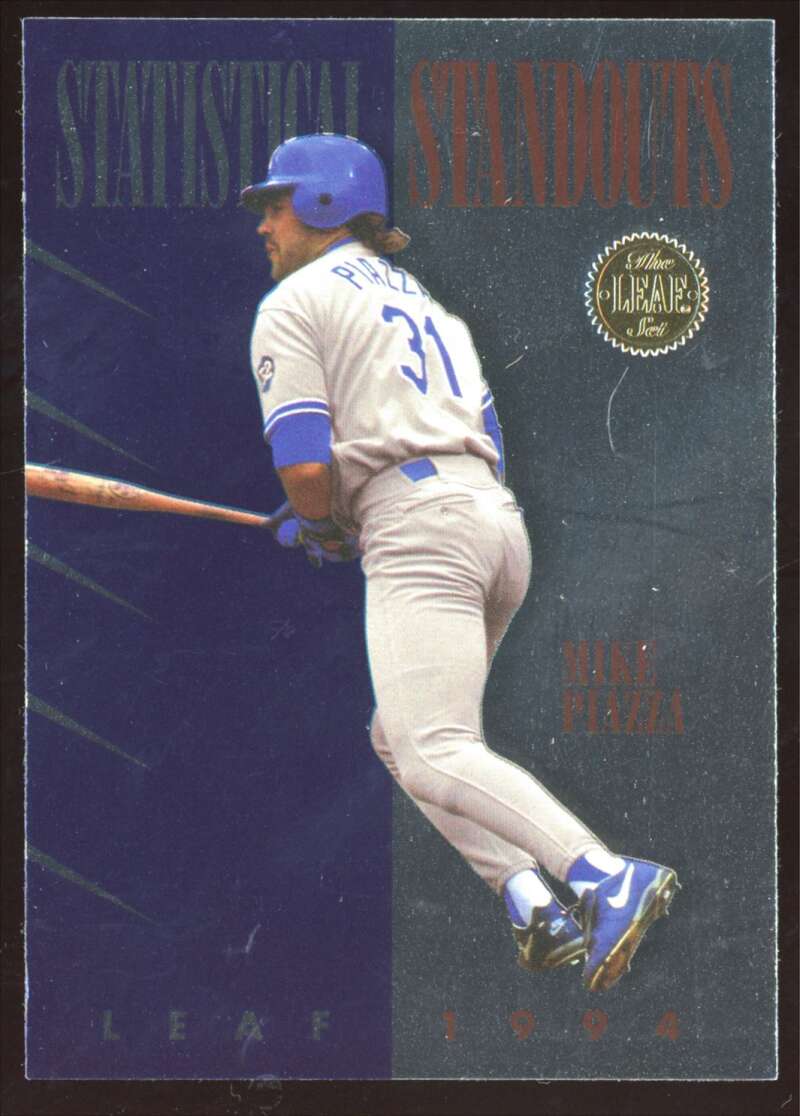 Load image into Gallery viewer, 1994 Leaf Statistical Standouts Mike Piazza #4 Image 1
