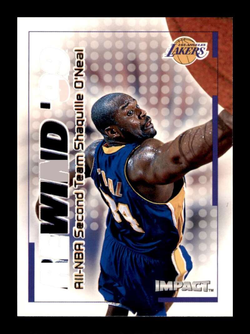 Load image into Gallery viewer, 1999-00 Skybox Impact Rewind 99 Shaquille O&#39;Neal #22 Image 1
