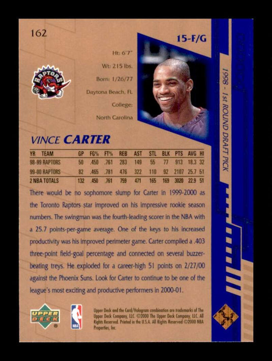 2000-01 Upper Deck Vince Carter