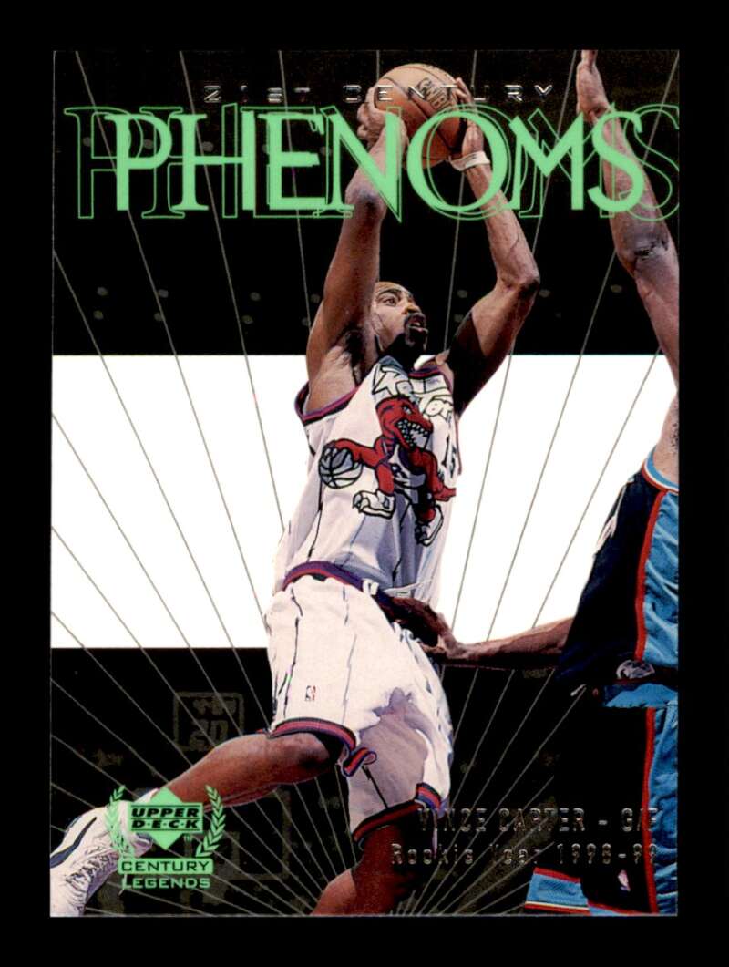 Load image into Gallery viewer, 1999-00 Upper Deck Century Legends Phenoms Vince Carter #52 Image 1
