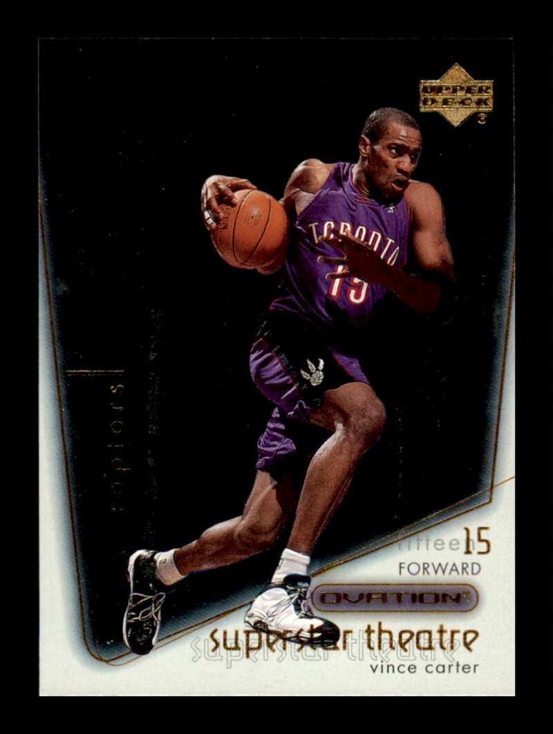 Load image into Gallery viewer, 2000-01 Upper Deck Ovation Superstar Theatre Vince Carter #52 Image 1
