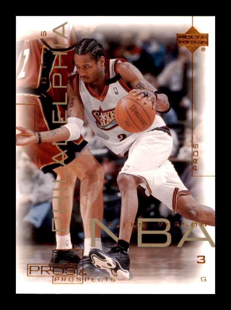 Load image into Gallery viewer, 2000-01 Upper Deck Pros Prospects Allen Iverson #60 Image 1
