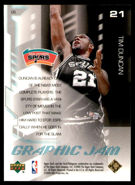 2000-01 Upper Deck Graphic Jam Tim Duncan 