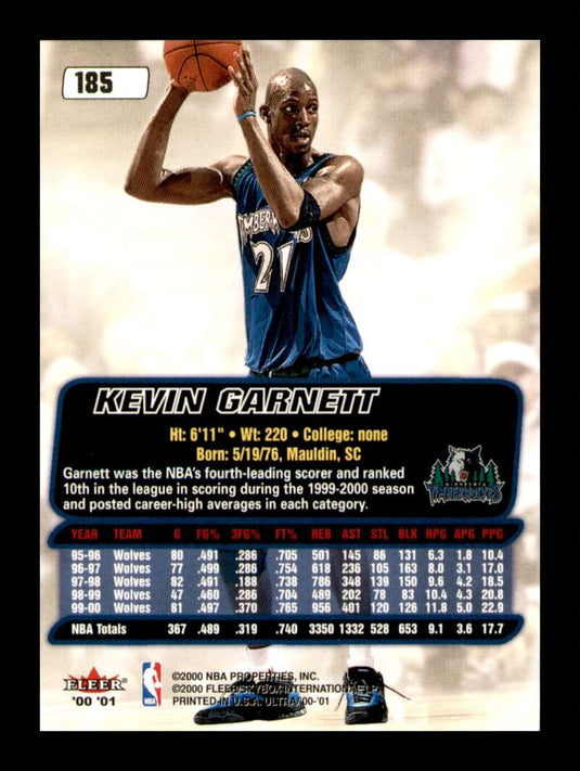 2000-01 Fleer Ultra Kevin Garnett