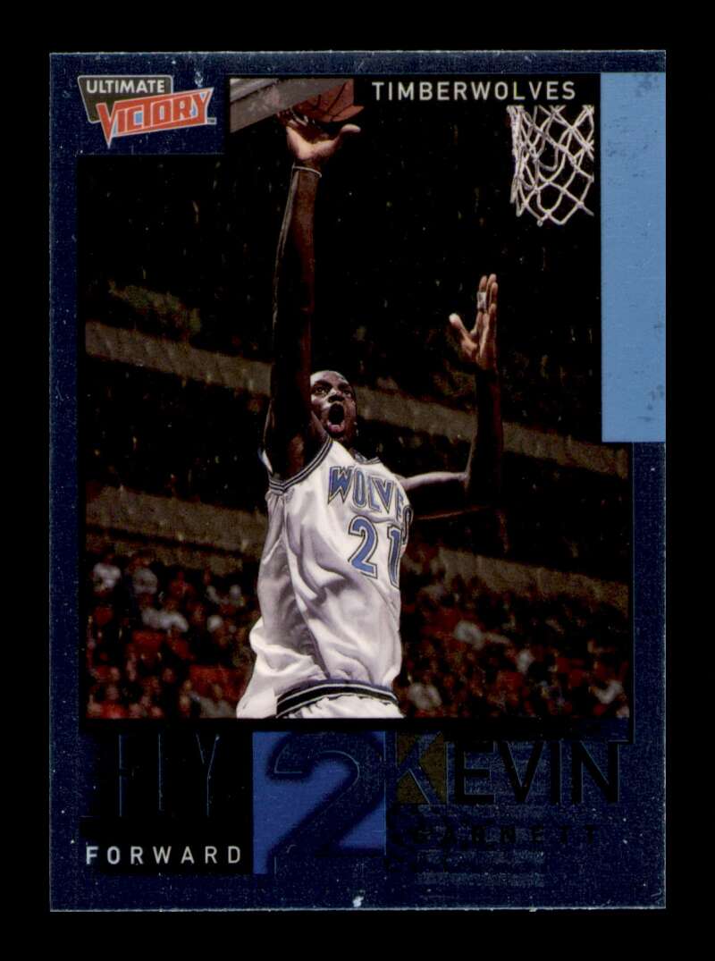 Load image into Gallery viewer, 2001-02 Upper Deck Ultimate Victory Fly 2K Blue Foil Kevin Garnett #76 Image 1
