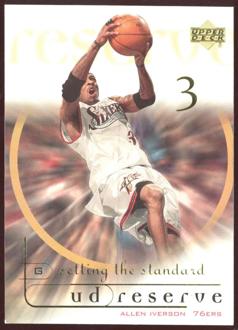 Load image into Gallery viewer, 2000-01 Upper Deck Reserve Setting the Standard Allen Iverson #SS5 Image 1
