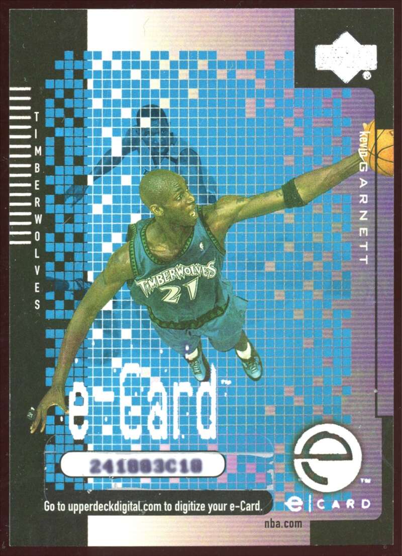 Load image into Gallery viewer, 2000-01 Upper Deck e-Card Kevin Garnett #EC2 Image 1
