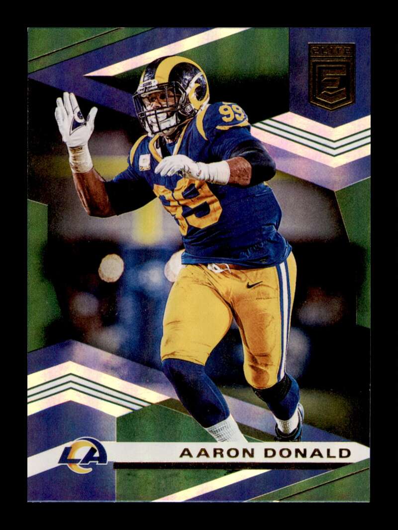 Load image into Gallery viewer, 2020 Donruss Elite Green Aaron Donald #91 Image 1
