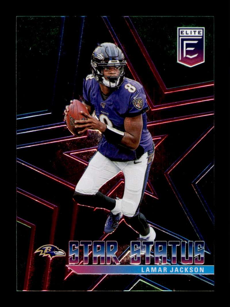 Load image into Gallery viewer, 2020 Donruss Elite Star Status Green Lamar Jackson #8 Image 1
