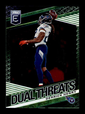 2020 Donruss Elite Dual Threats Green Derrick Henry 