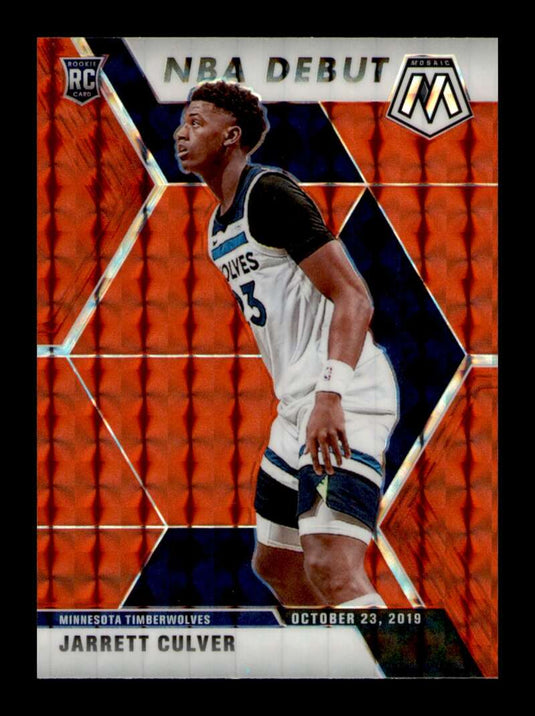 2019-20 Panini Mosaic Red Mosaic Prizm Jarrett Culver 