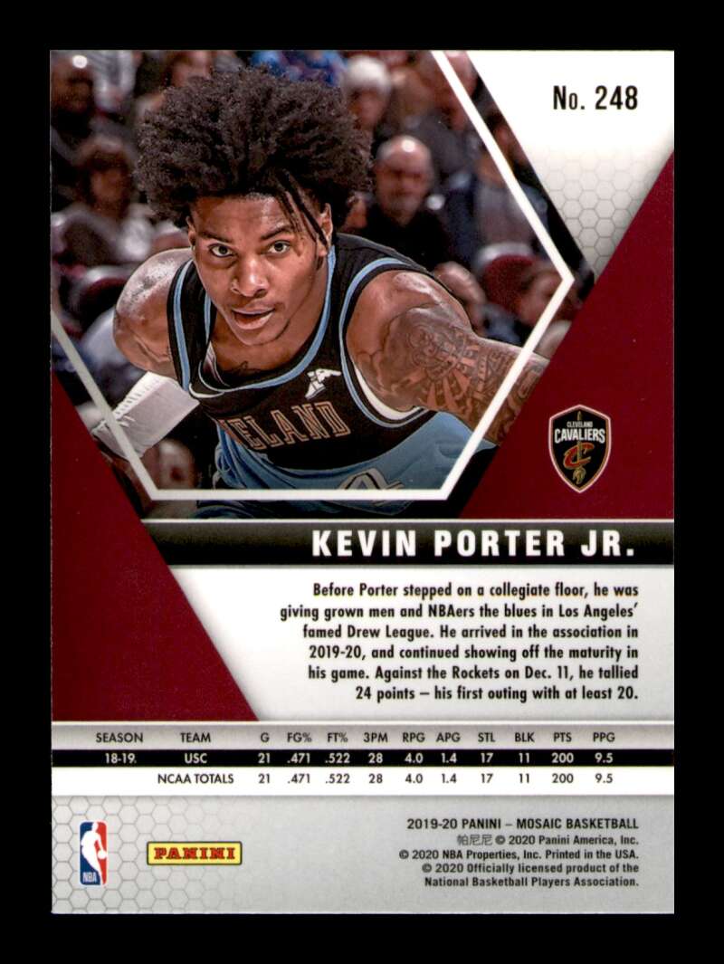 Load image into Gallery viewer, 2019-20 Panini Mosaic Kevin Porter Jr. #248 Rookie RC Image 2
