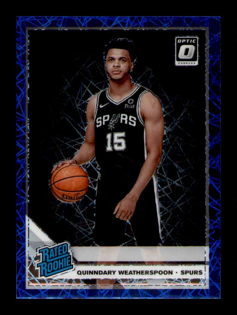 Load image into Gallery viewer, 2019-20 Donruss Optic Blue Velocity Prizm Quinndary Weatherspoon #175 Rookie RC  Image 1
