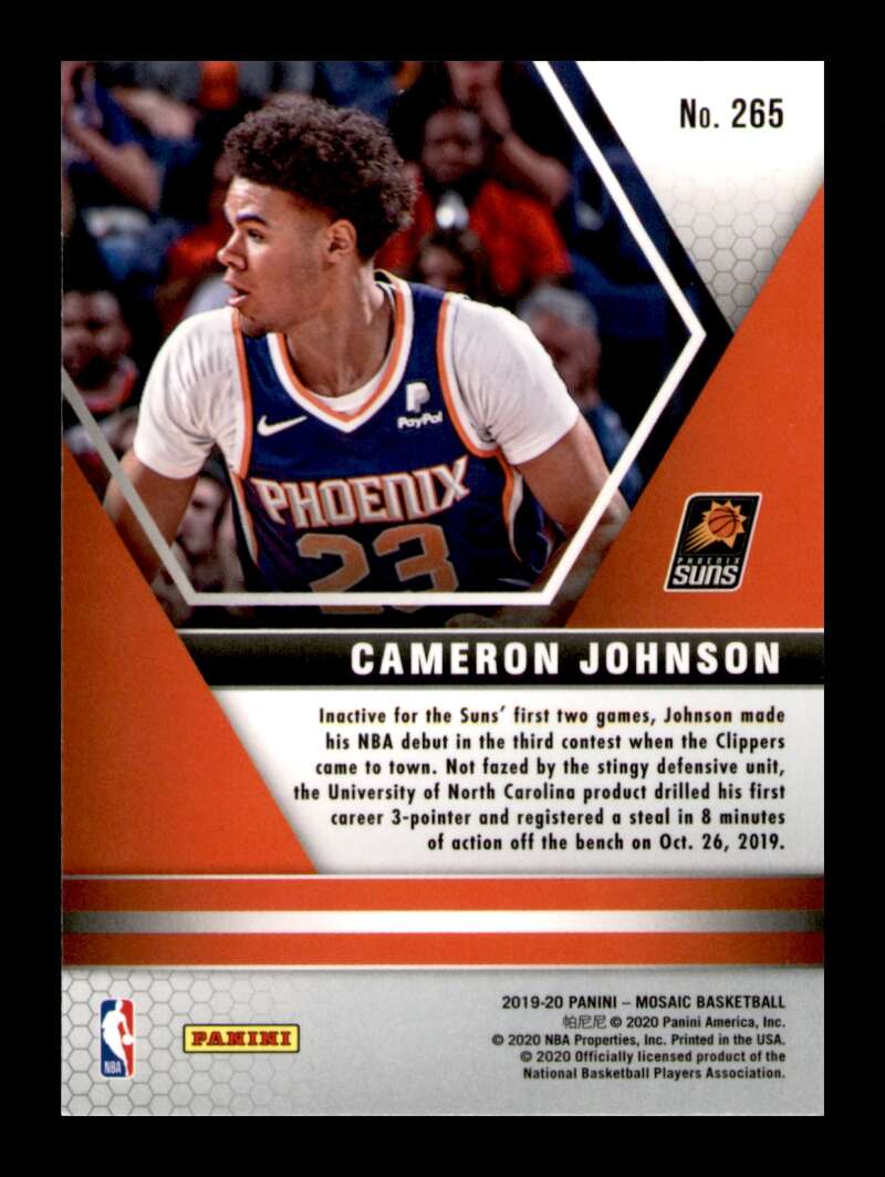 Load image into Gallery viewer, 2019-20 Panini Mosaic Cameron Johnson #265 Rookie RC Image 2
