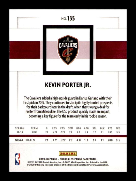 2019-20 Panini Chronicles Green Kevin Porter Jr. 