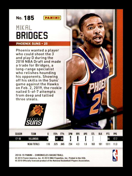 2018-19 Panini Chronicles Playpff Mikal Bridges