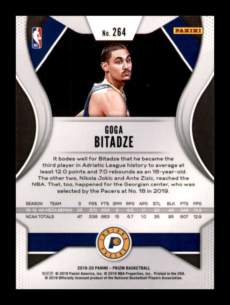 Load image into Gallery viewer, 2019-20 Panini Prizm Goga Bitadze #264 Rookie RC Image 2
