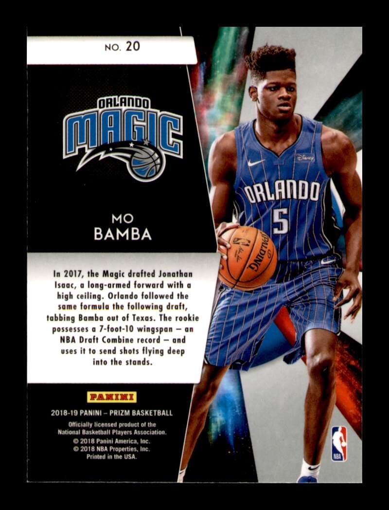 Load image into Gallery viewer, 2018-19 Panini Prizm Freshman Phenoms Mo Bamba #20 Rookie RC Image 2
