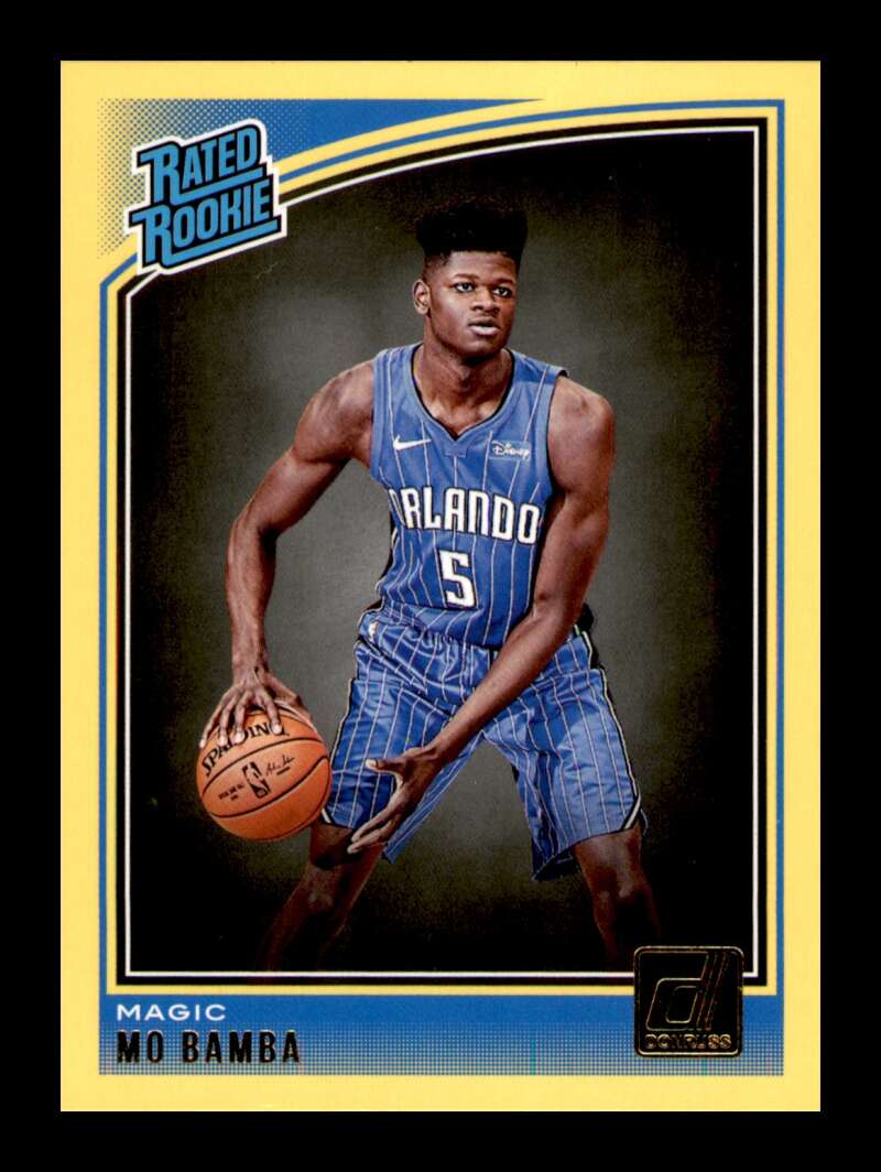 Load image into Gallery viewer, 2018-19 Donruss Yellow Flood Mo Bamba #160 Rookie RC Image 1
