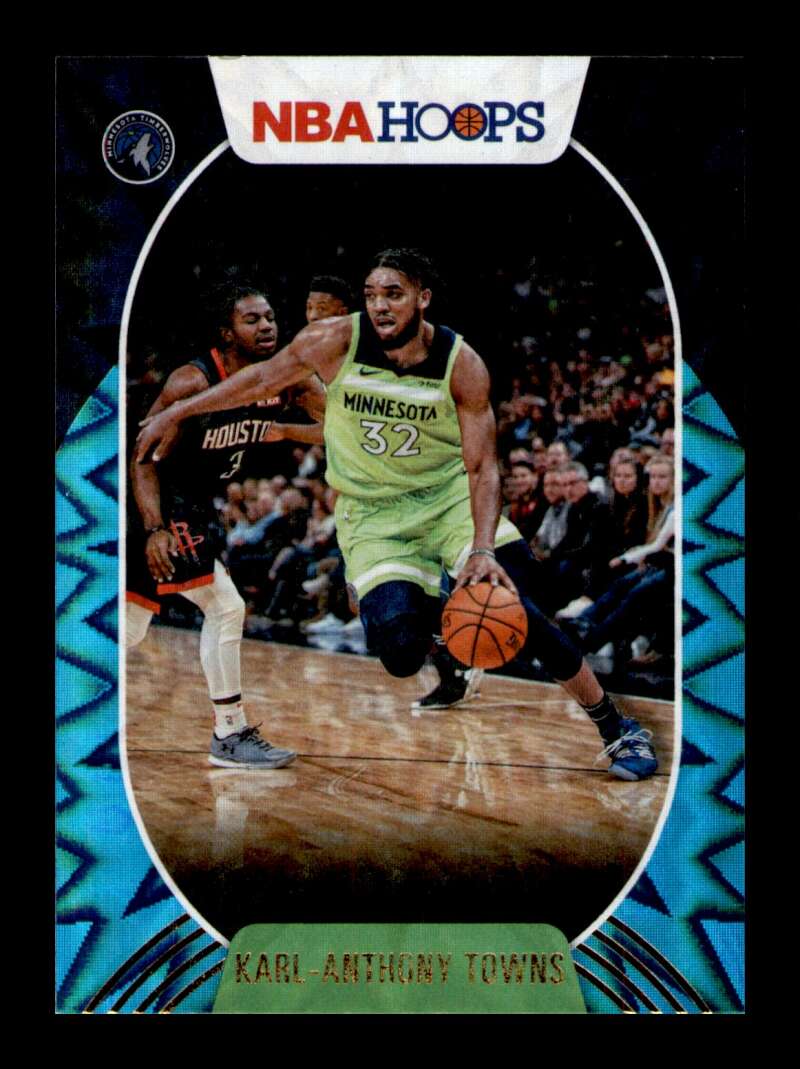 Load image into Gallery viewer, 2019-20 Panini Hoops Teal Explosion Karl-Anthony Towns #111 Short Print SP Image 1
