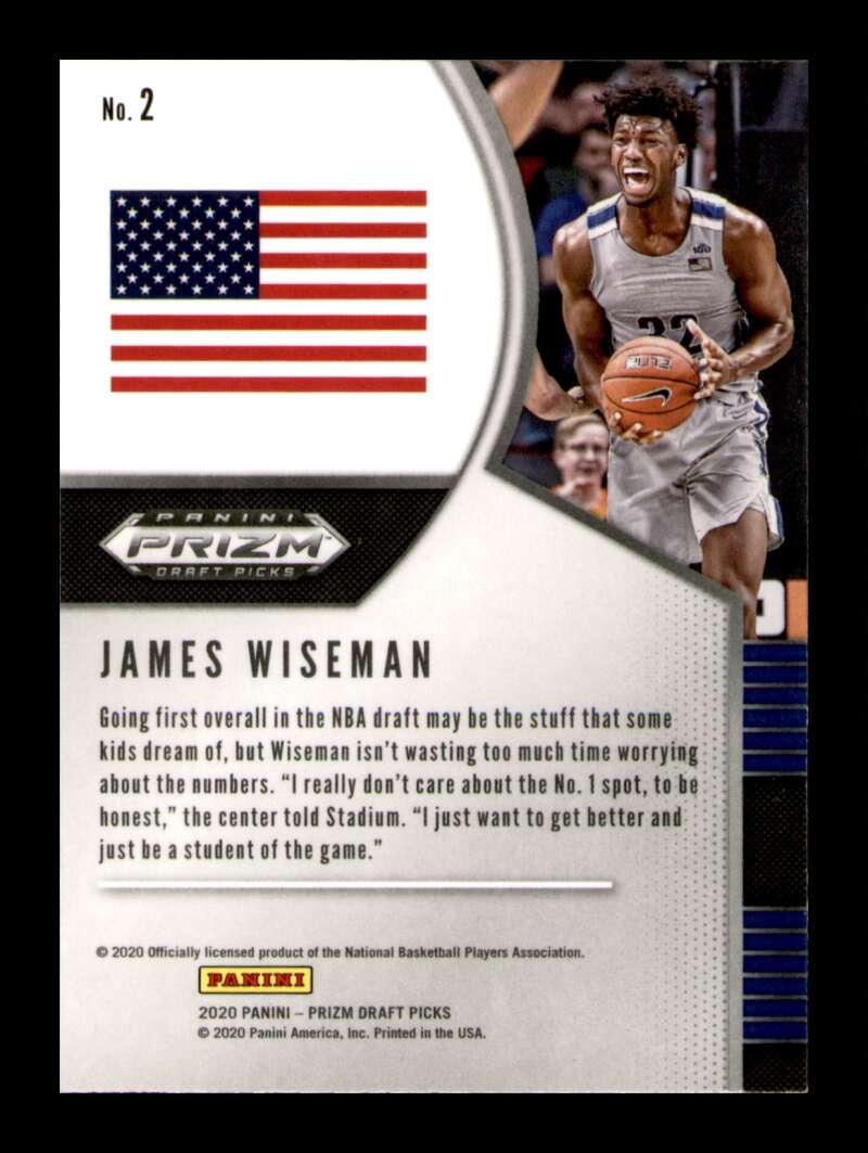 Load image into Gallery viewer, 2020-21 Panini Prizm Draft James Wiseman #2 Rookie RC Image 2
