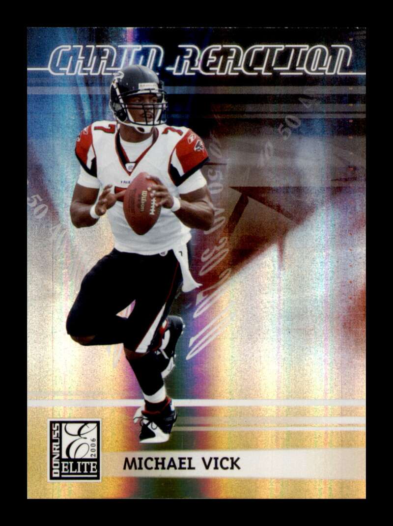 Load image into Gallery viewer, 2006 Donruss Elite Chain Reaction Michael Vick #CR-16 Short Print SP /1000 Image 1
