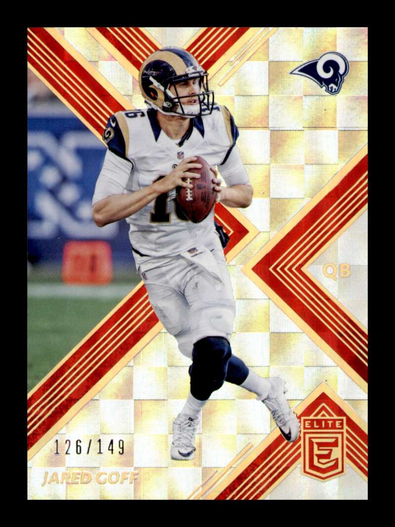 Load image into Gallery viewer, 2017 Donruss Elite Red Jared Goff #55 Short Print SP /149 Image 1
