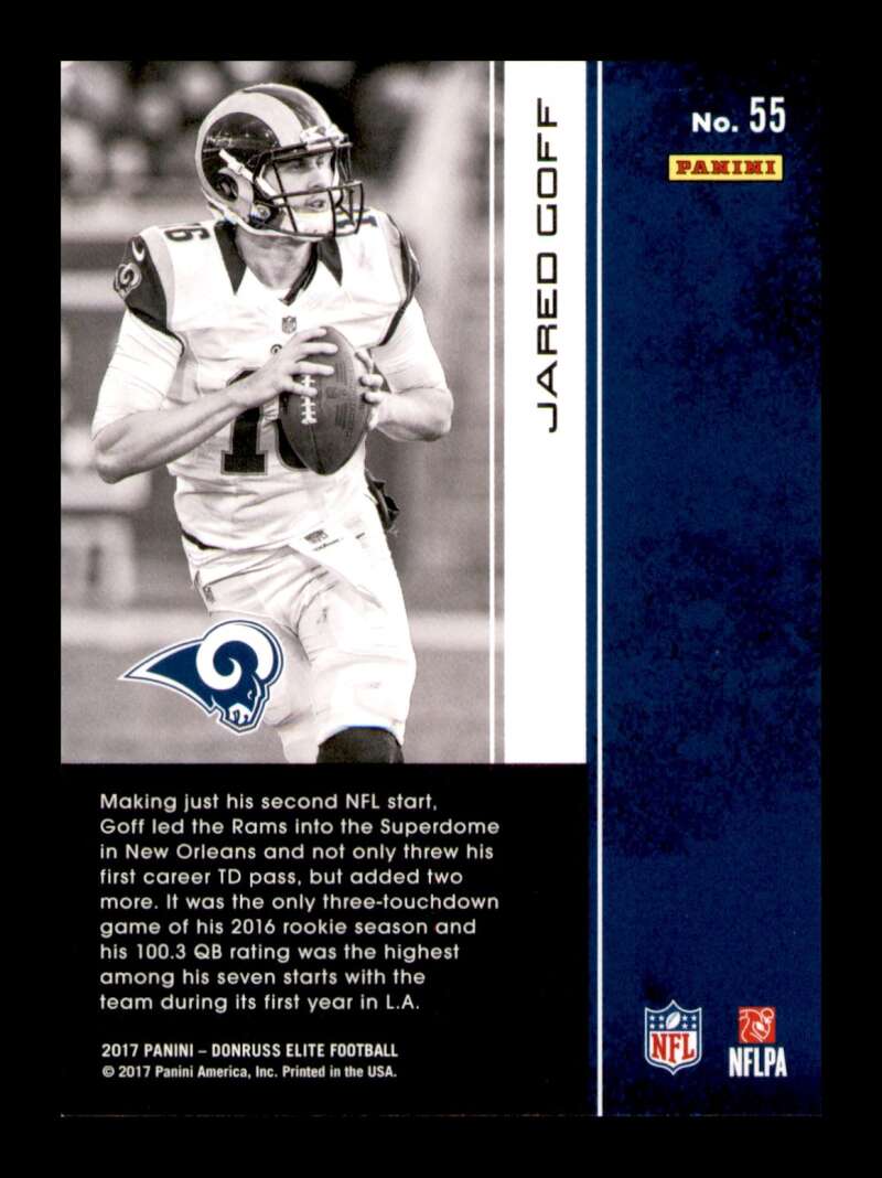 Load image into Gallery viewer, 2017 Donruss Elite Red Jared Goff #55 Short Print SP /149 Image 2
