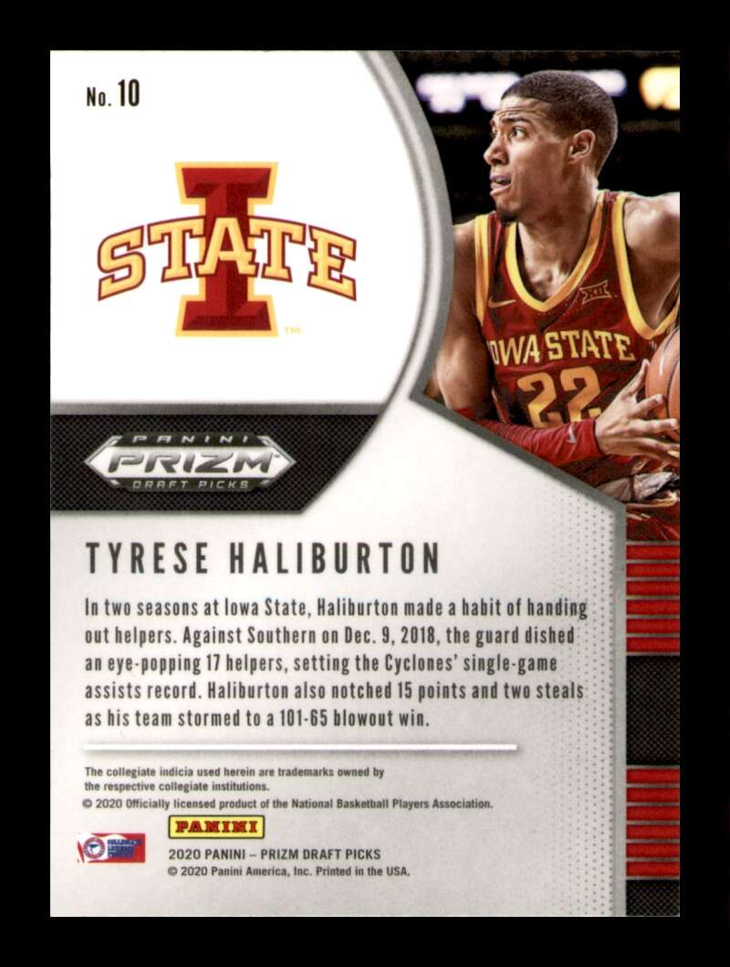 Load image into Gallery viewer, 2020-21 Panini Prizm Draft Tyrese Haliburton #10 Rookie RC Image 2
