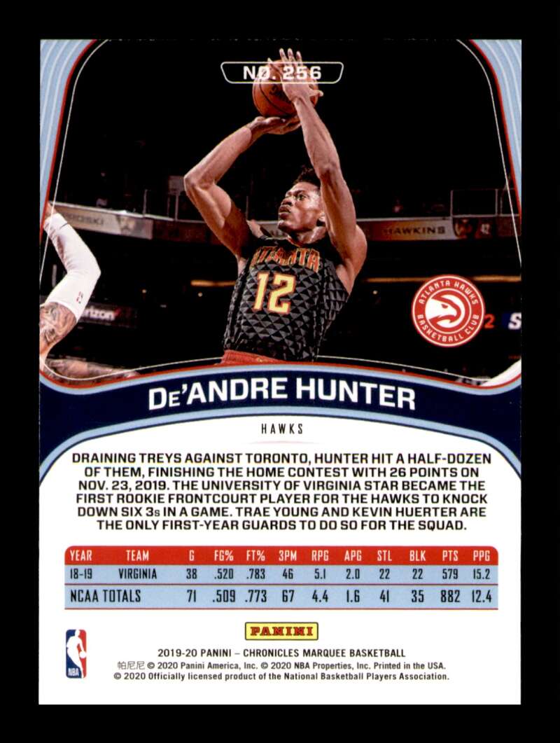 Load image into Gallery viewer, 2019-20 Panini Chronicles Marquee De&#39;Andre Hunter #256 Rookie RC Image 2
