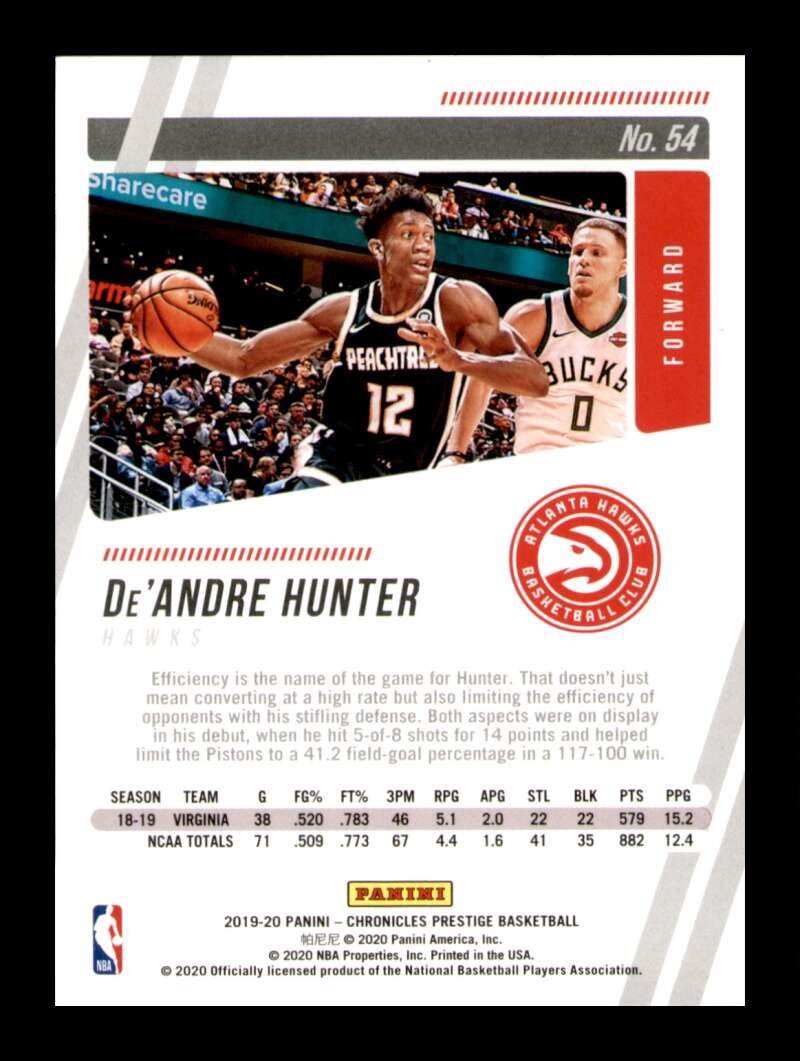 Load image into Gallery viewer, 2019-20 Panini Chronicles Prestige De&#39;Andre Hunter #54 Rookie RC Image 2
