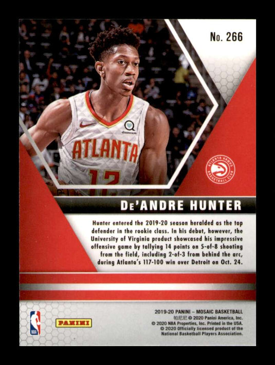 2019-20 Panini Mosaic De'Andre Hunter 