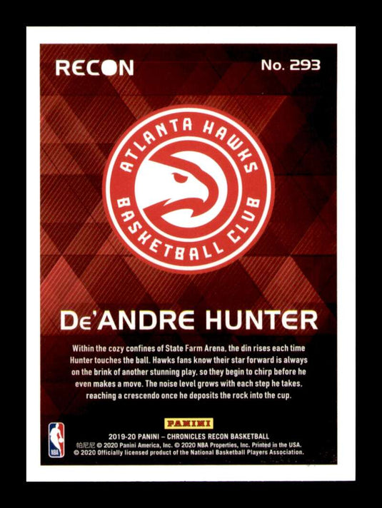 2019-20 Panini Chronicles Recon De'Andre Hunter