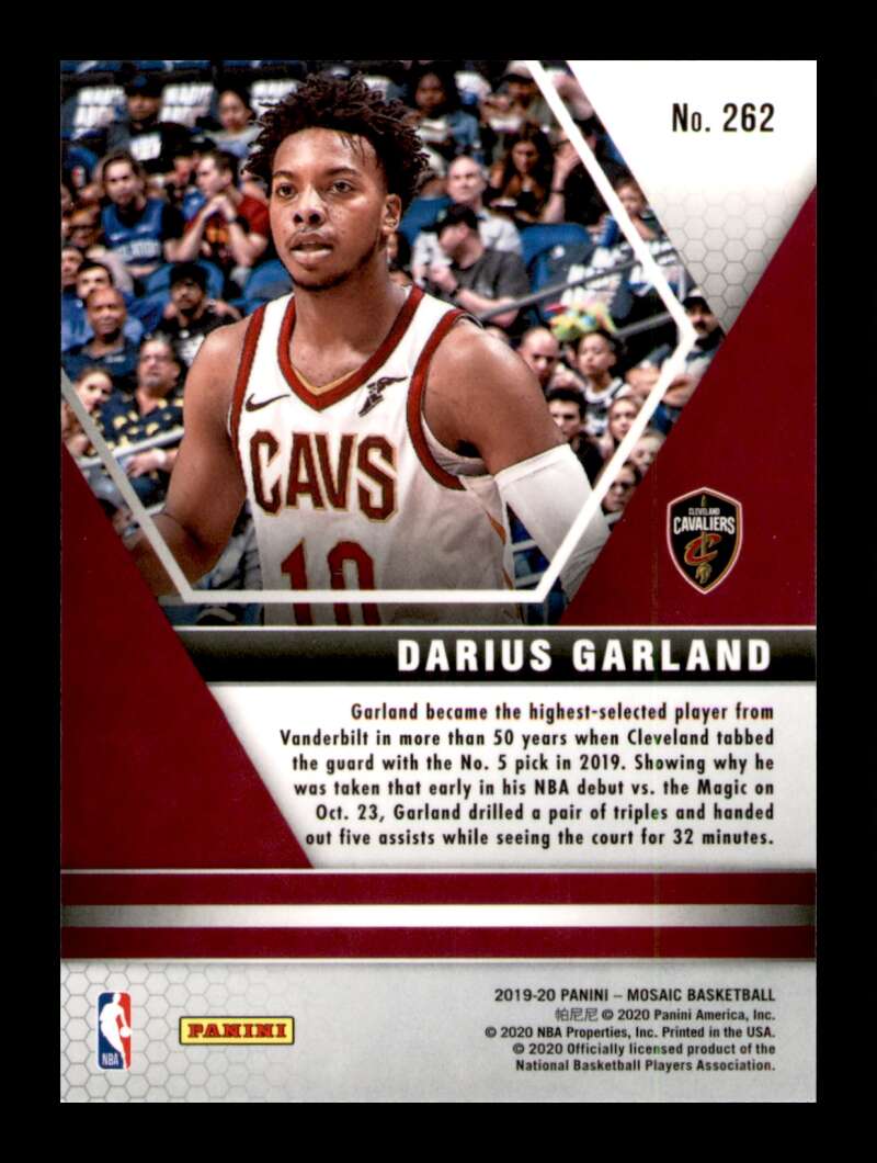 Load image into Gallery viewer, 2019-20 Panini Mosaic Darius Garland #262 Rookie RC Image 2
