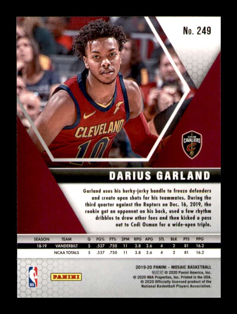 Load image into Gallery viewer, 2019-20 Panini Mosaic Darius Garland #249 Rookie RC Image 2
