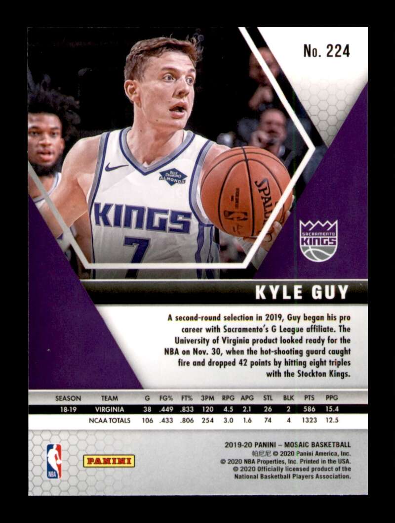 Load image into Gallery viewer, 2019-20 Panini Mosaic Kyle Guy #224 Rookie RC Image 2
