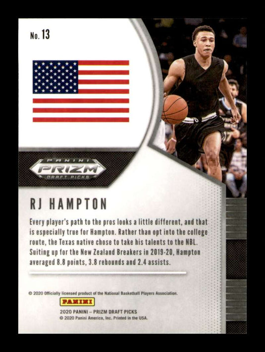 2020-21 Panini Prizm Draft RJ Hampton